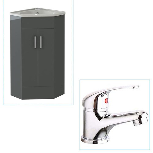 Cabinet vanity unit sink - cabinet, basin