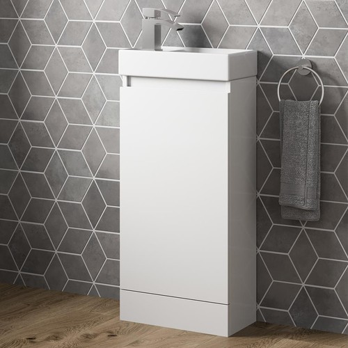 Gloss white floor standing - gloss,