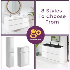 1200mm White Vanity Unit