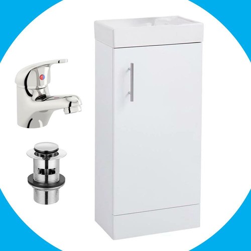 White 400mm single - white, door